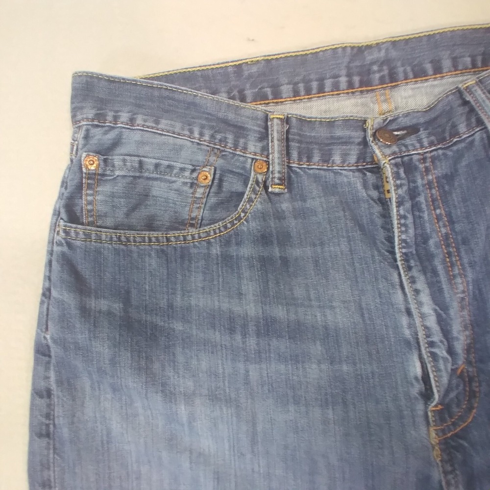 Levis 500 Series Jeans Mens 38x29 Blue Relaxed Fit Straight Denim - Picture 3 of 12